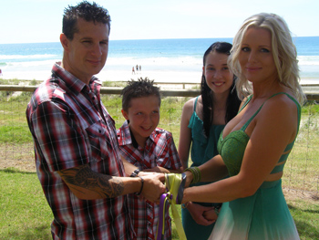 Mark & Emma had a Handfasting Renewal of Vows Surfers Paradise Gold Coast with Marry Me Marilyn
